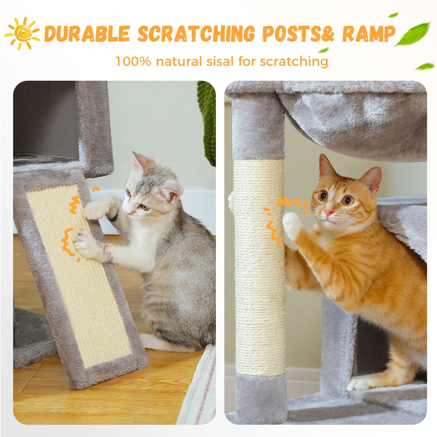 All-in-One Cozy Climbing & Resting Tower for Indoor Cats