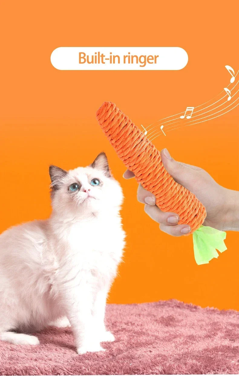 🥕Squeaky Carrot Cat Toy