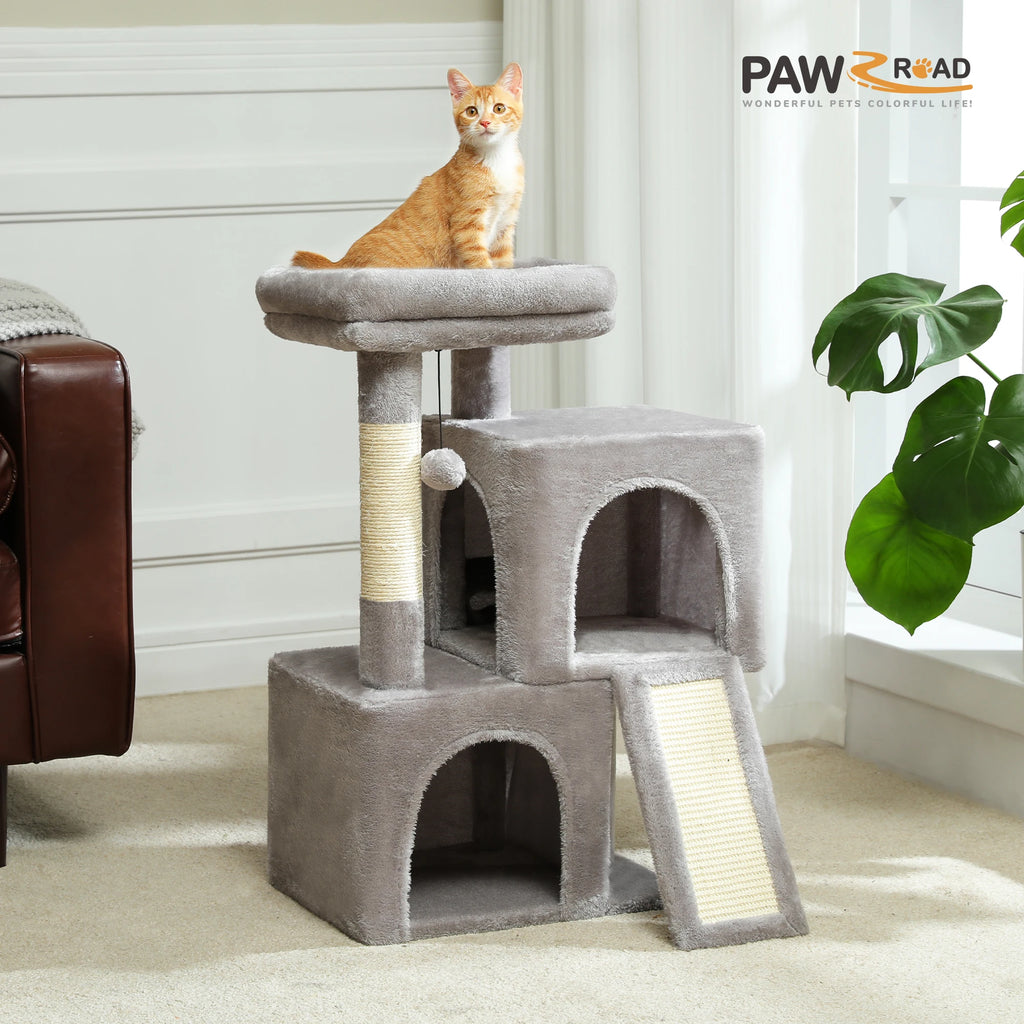 All-in-One Cozy Climbing & Resting Tower for Indoor Cats