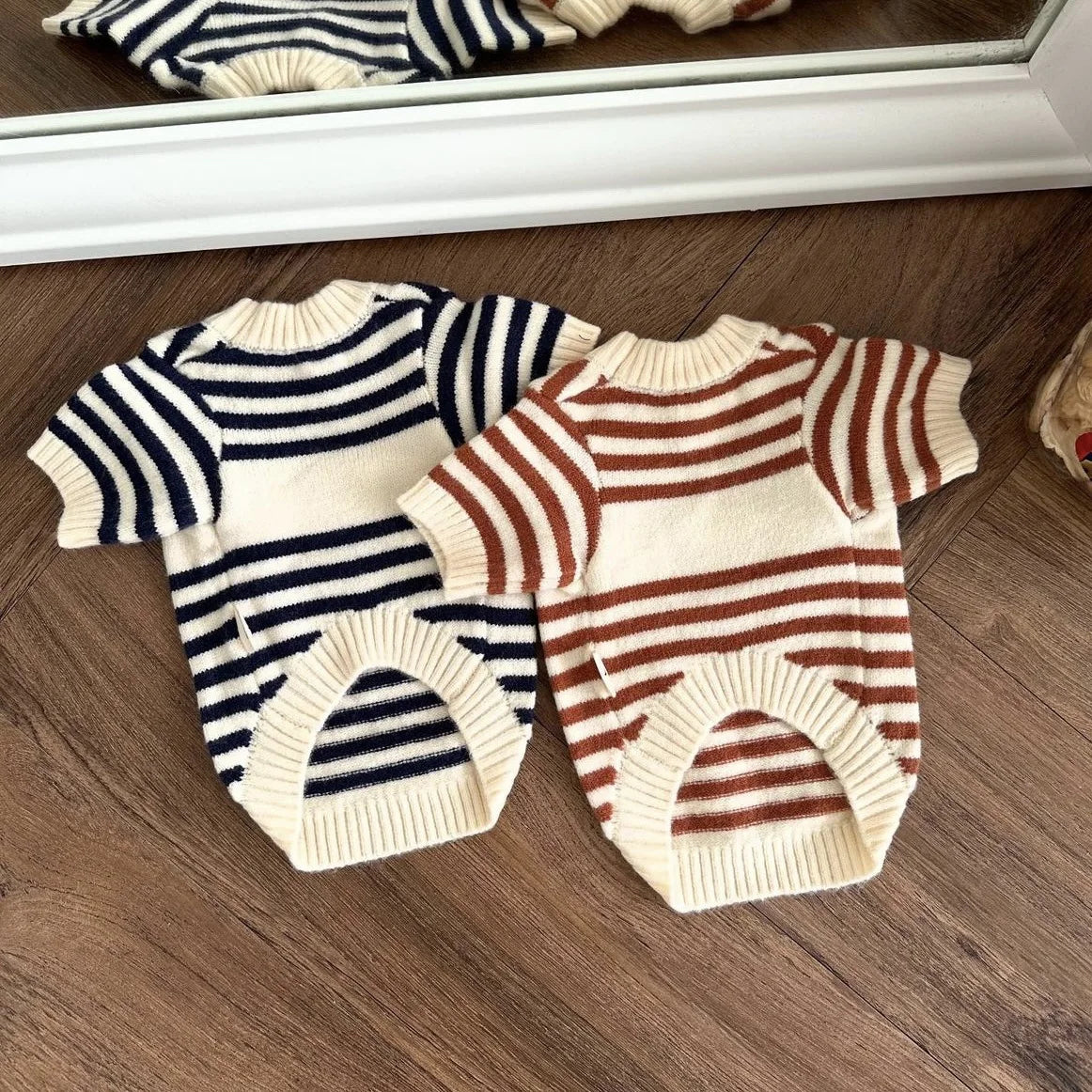 Striped Wool Dog Sweater (Autumn/Winter)