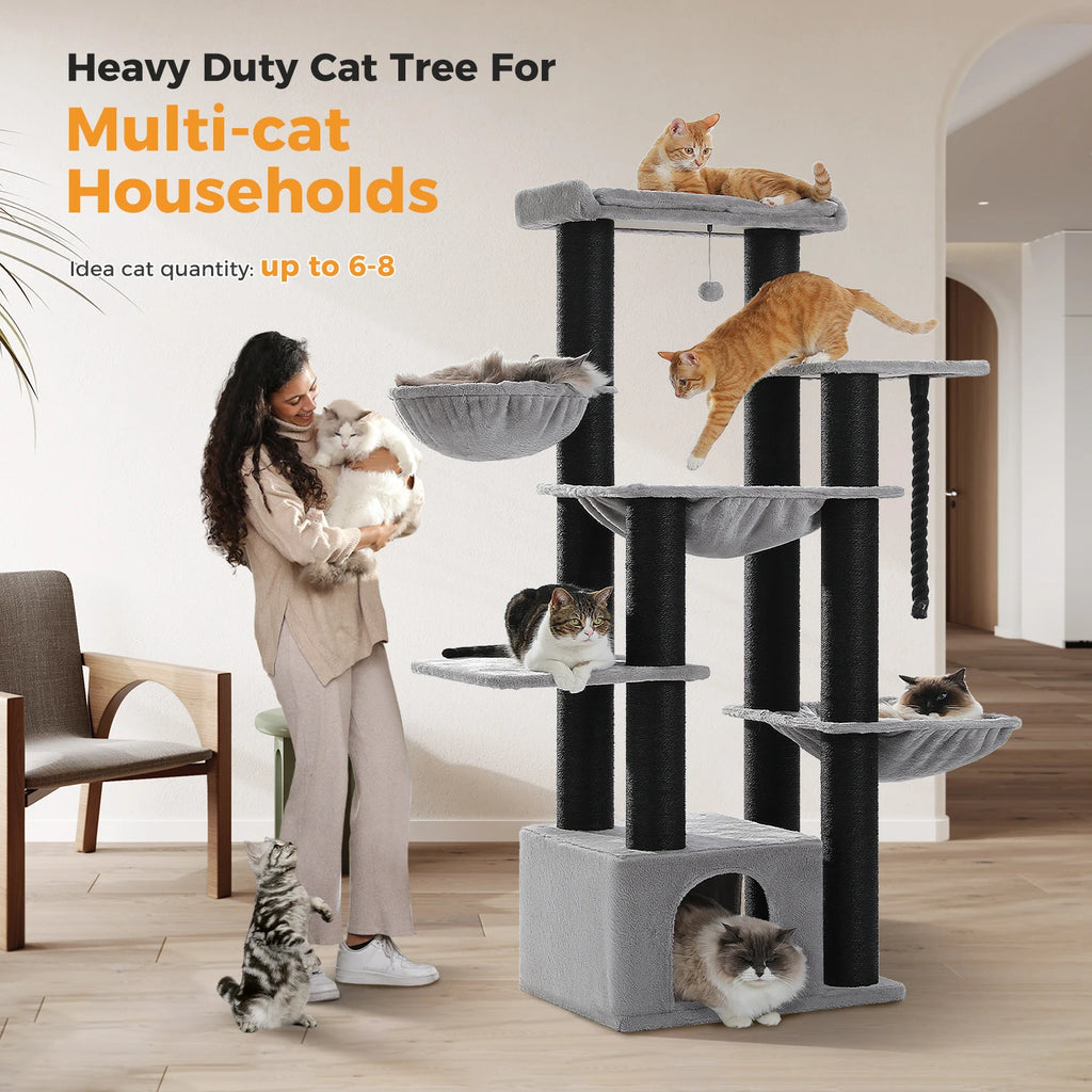 Extra-Large Climbing Tower for Big & Multi-Cat Homes