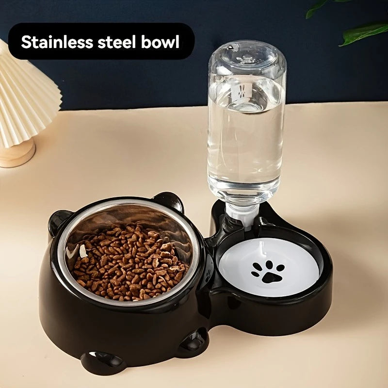 Automatic Pet Feeder & Water Dispenser (No Power Required)