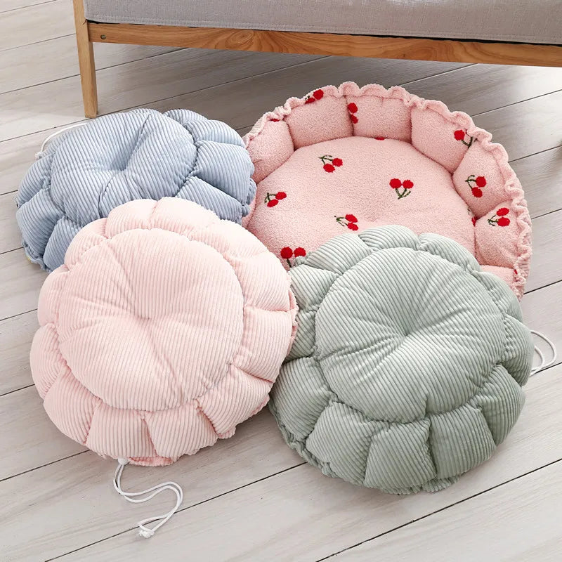2-in-1 Adjustable Pumpkin Pet Bed (Cloud Velvet Nest + Cozy Cushion) 🎃✨