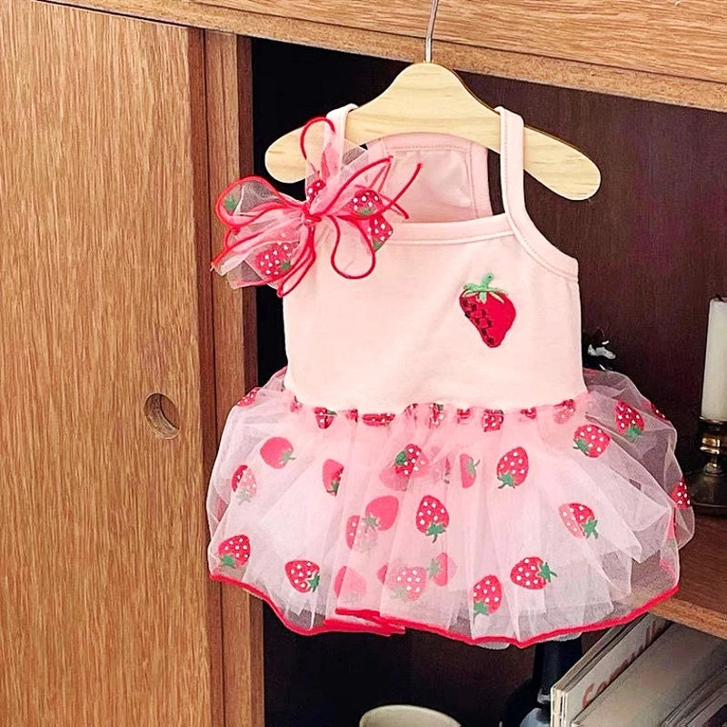 Berry Princess Mesh Dress