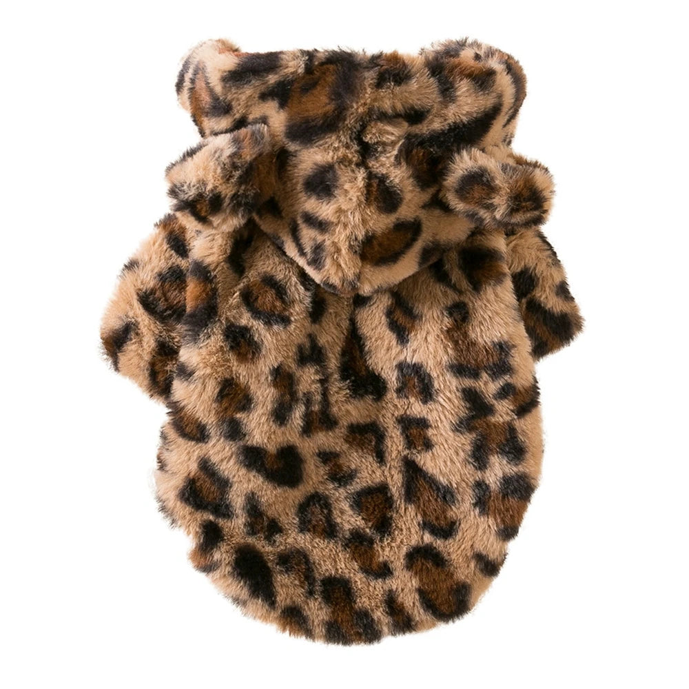 WildWarm Leopard Pet Hoodie