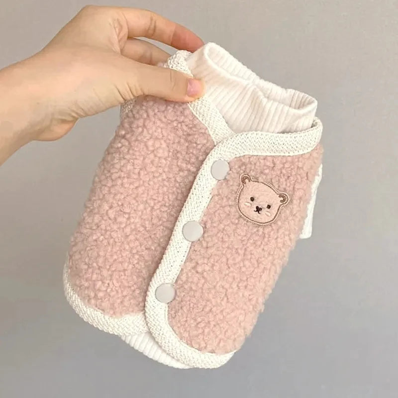 Cute Bear Winter Dog Jacket (XS–XL) 🧸❄️🐶