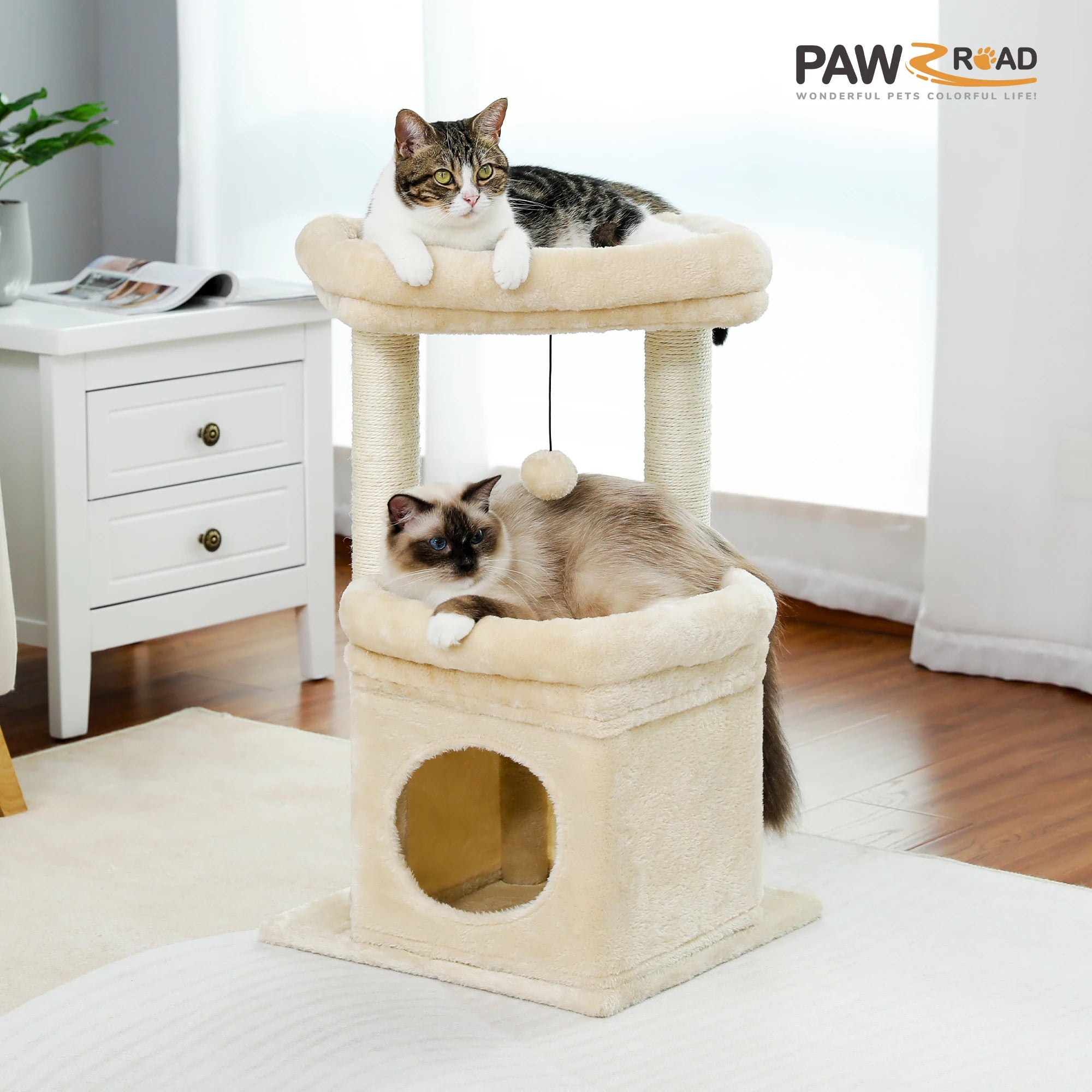 MiniNest Plush Cat Tower