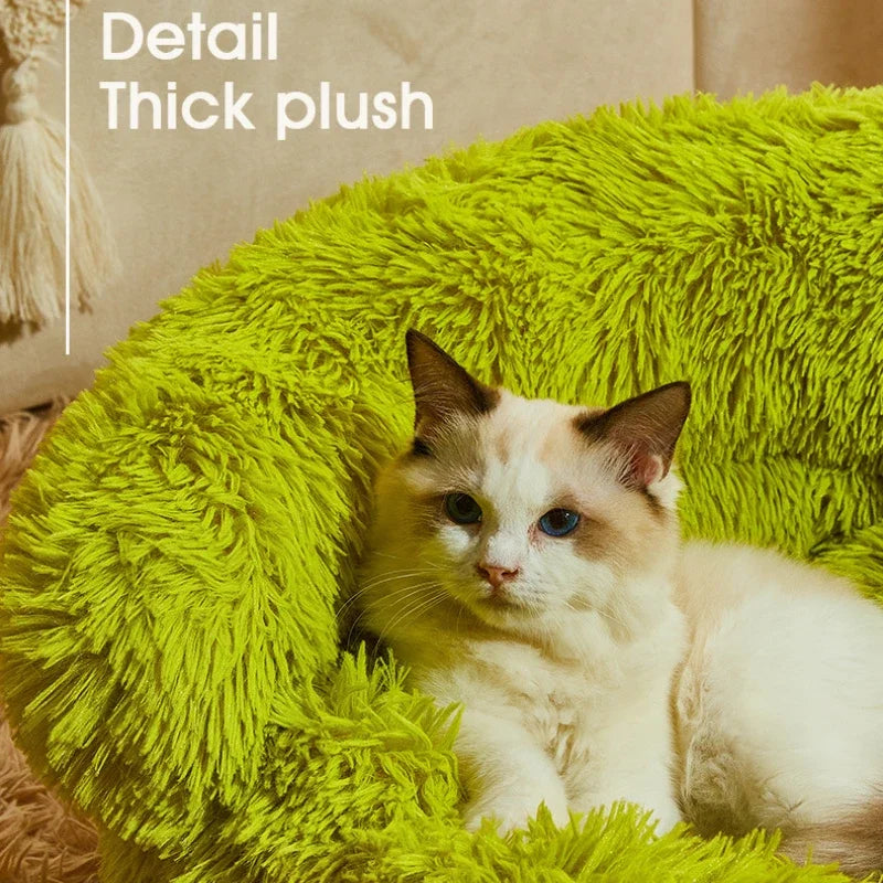 Green Monster Plush Pet Bed (Warm Washable Nest for Dogs & Cats) 👾💚