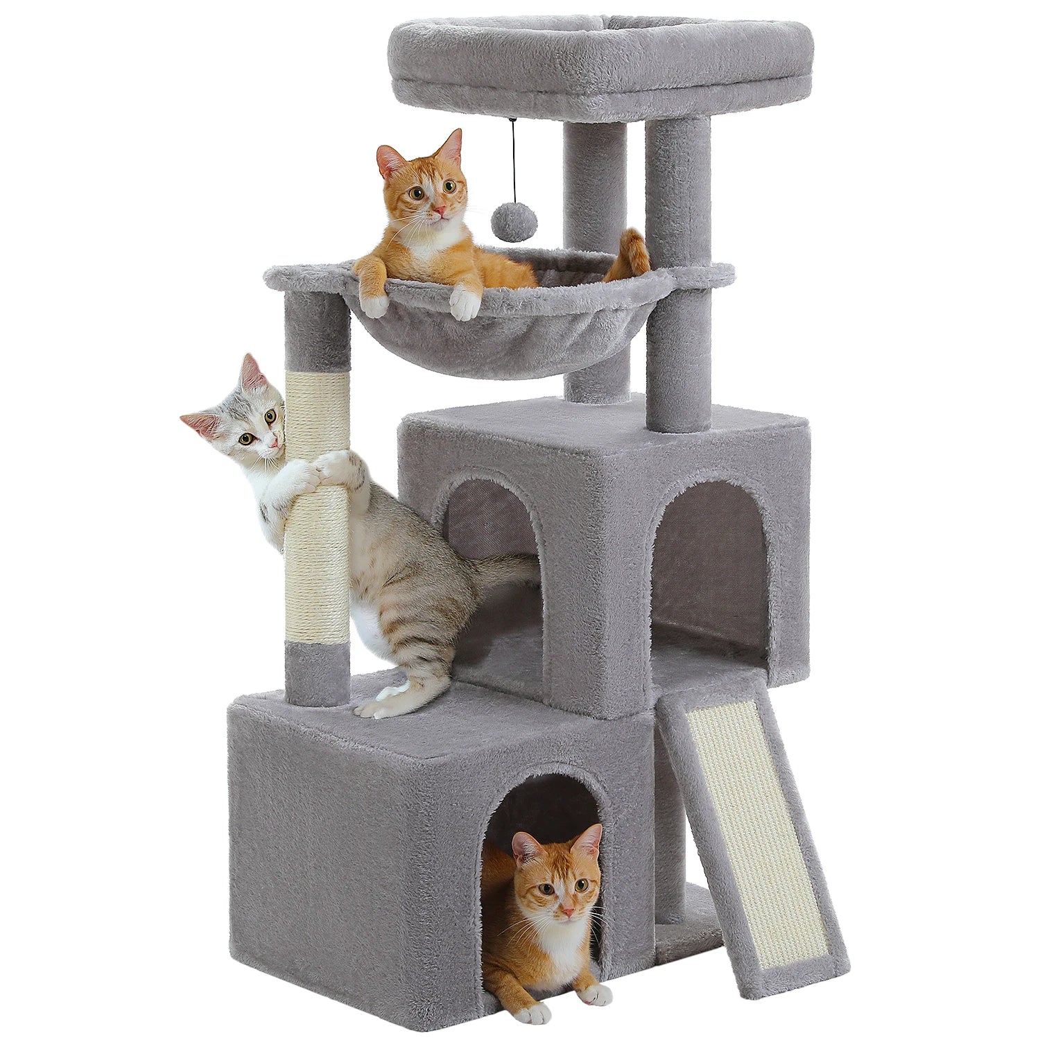 All-in-One Cozy Climbing & Resting Tower for Indoor Cats