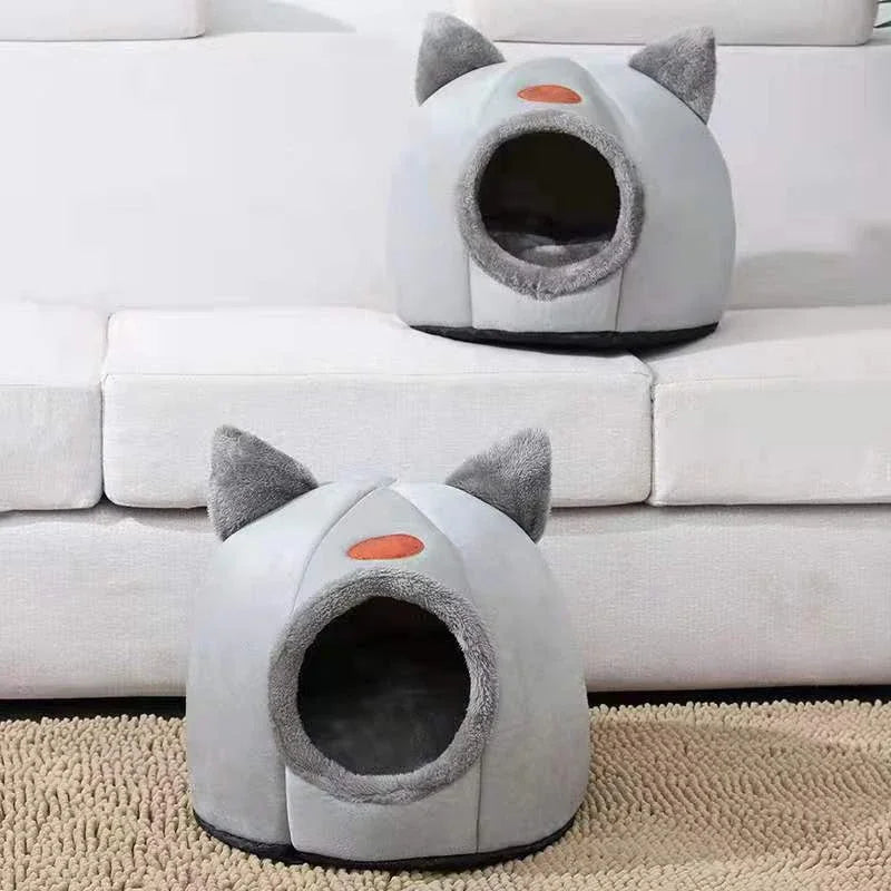 SoftNest Cozy Cat Cave Bed