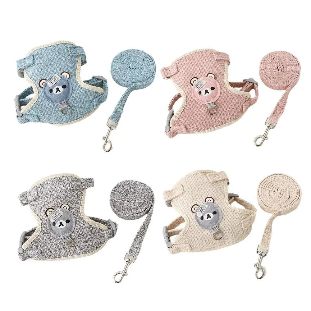 Necklace for Paws: Cozy Vest Harness + Leash Set