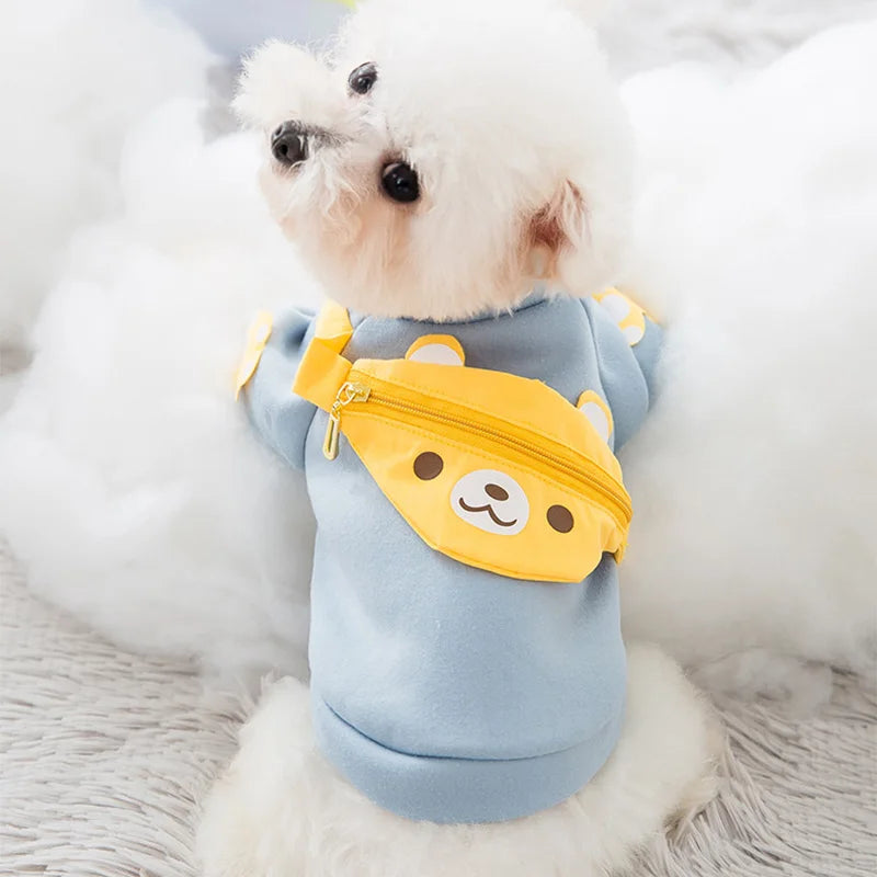 Winter Cartoon Dog Hoodie Sweatshirt (XS–XXL)