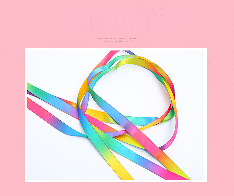 Silk Ribbon Feather Teaser Wand