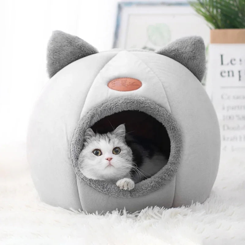 SoftNest Cozy Cat Cave Bed