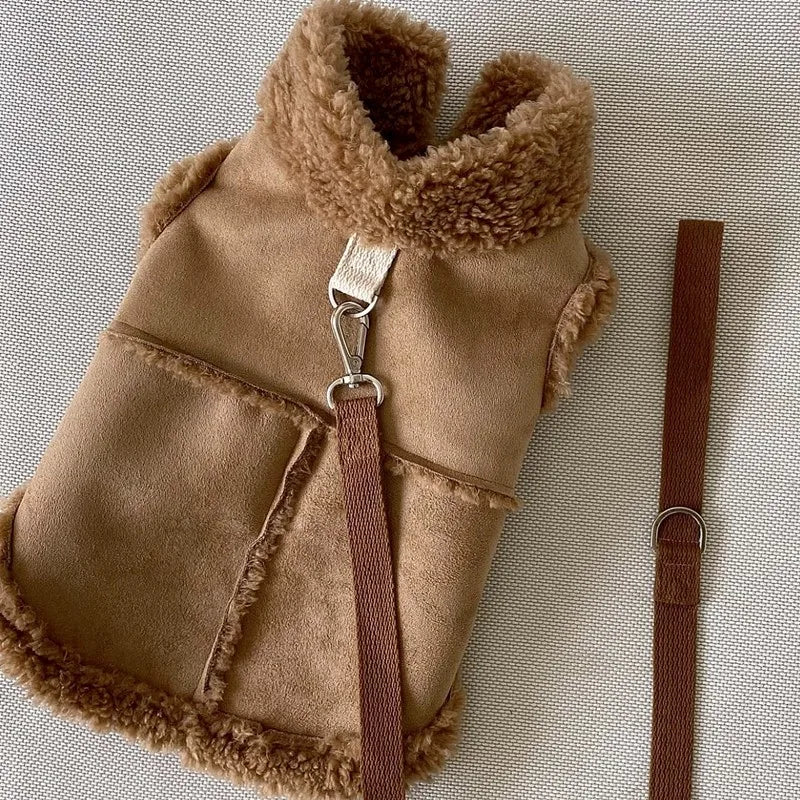 🧥Timber Warmth Fleece Dog Vest