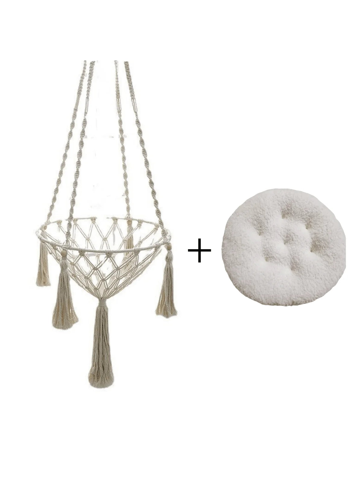 Handwoven Cotton Cat Hammock – Cozy Hanging Nest for Indoor Cats
