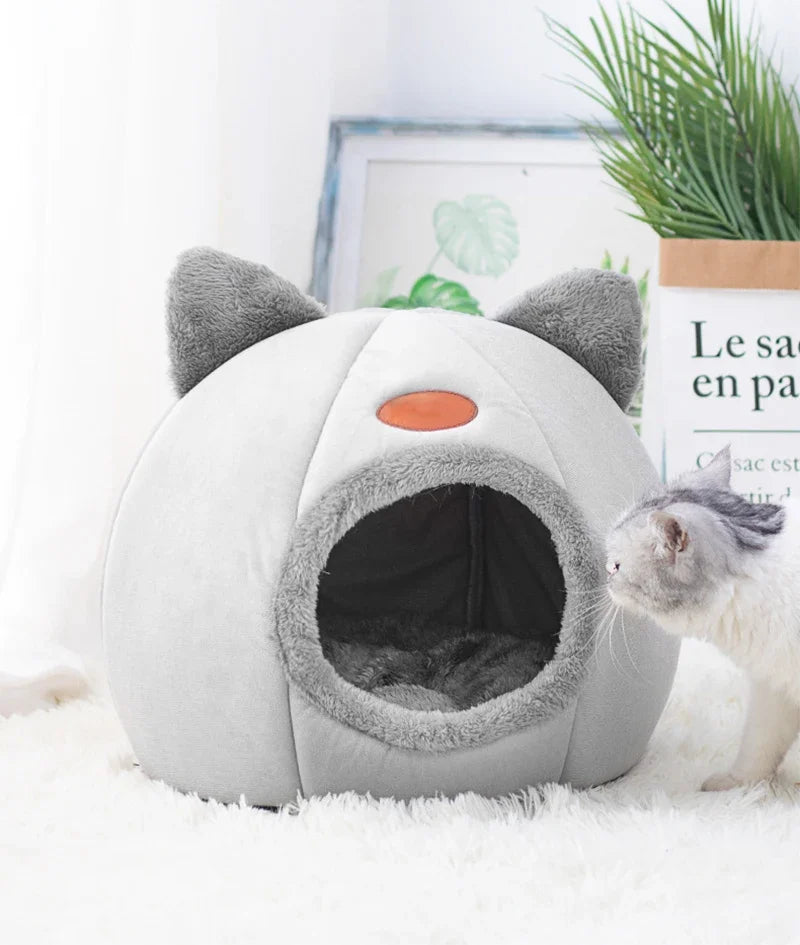 SoftNest Cozy Cat Cave Bed