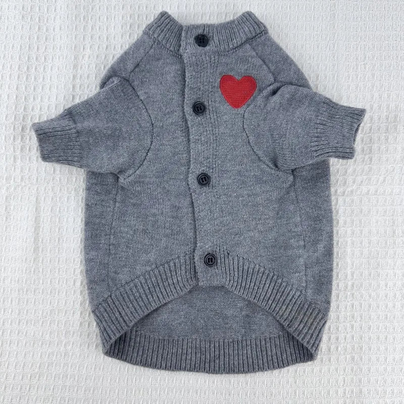 Love Heart Dog Hoodie Sweater ❤️🐶