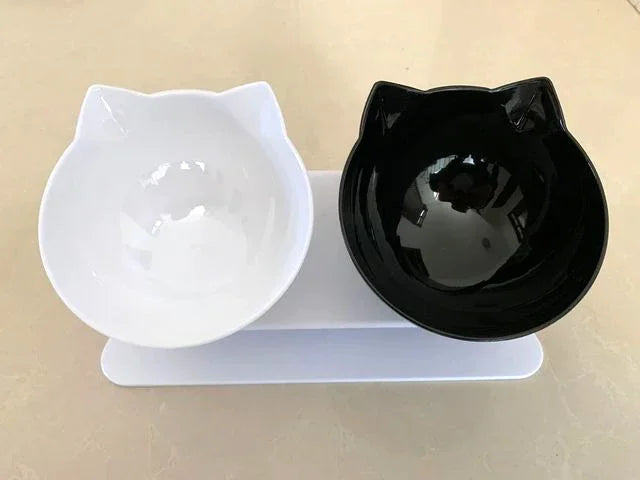 Detachable Food & Water Bowl Set for Cats & Small Dogs