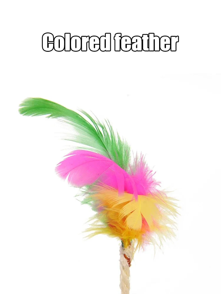 😻Feather Bounce Sisal Cat Toy