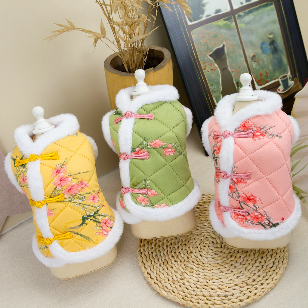 Chinese New Year Tang Suit Warm Dog Vest Jacket 🧧🐶✨