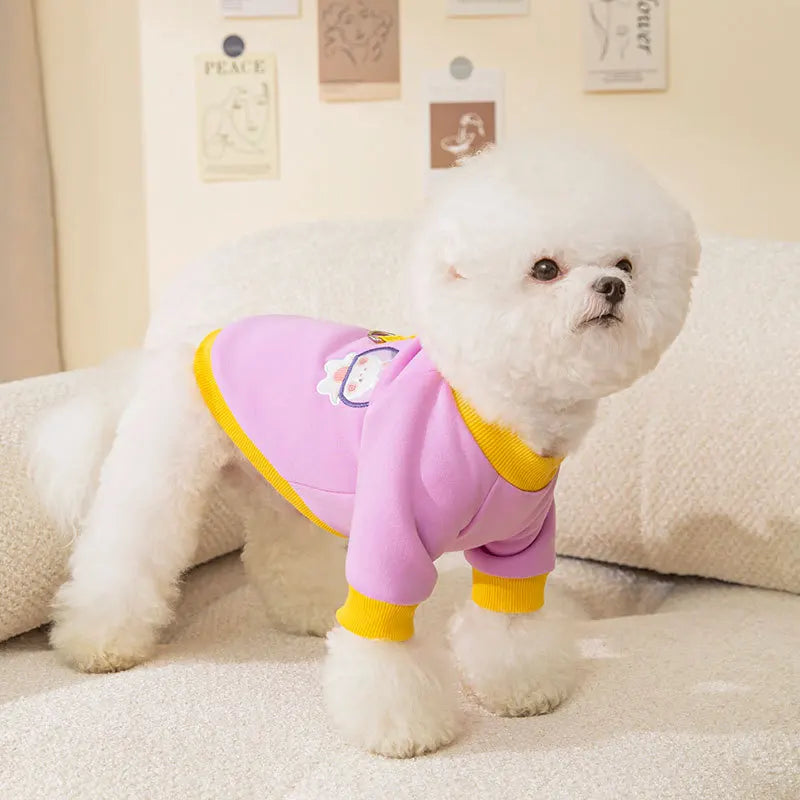 Winter Cartoon Dog Hoodie Sweatshirt (XS–XXL)