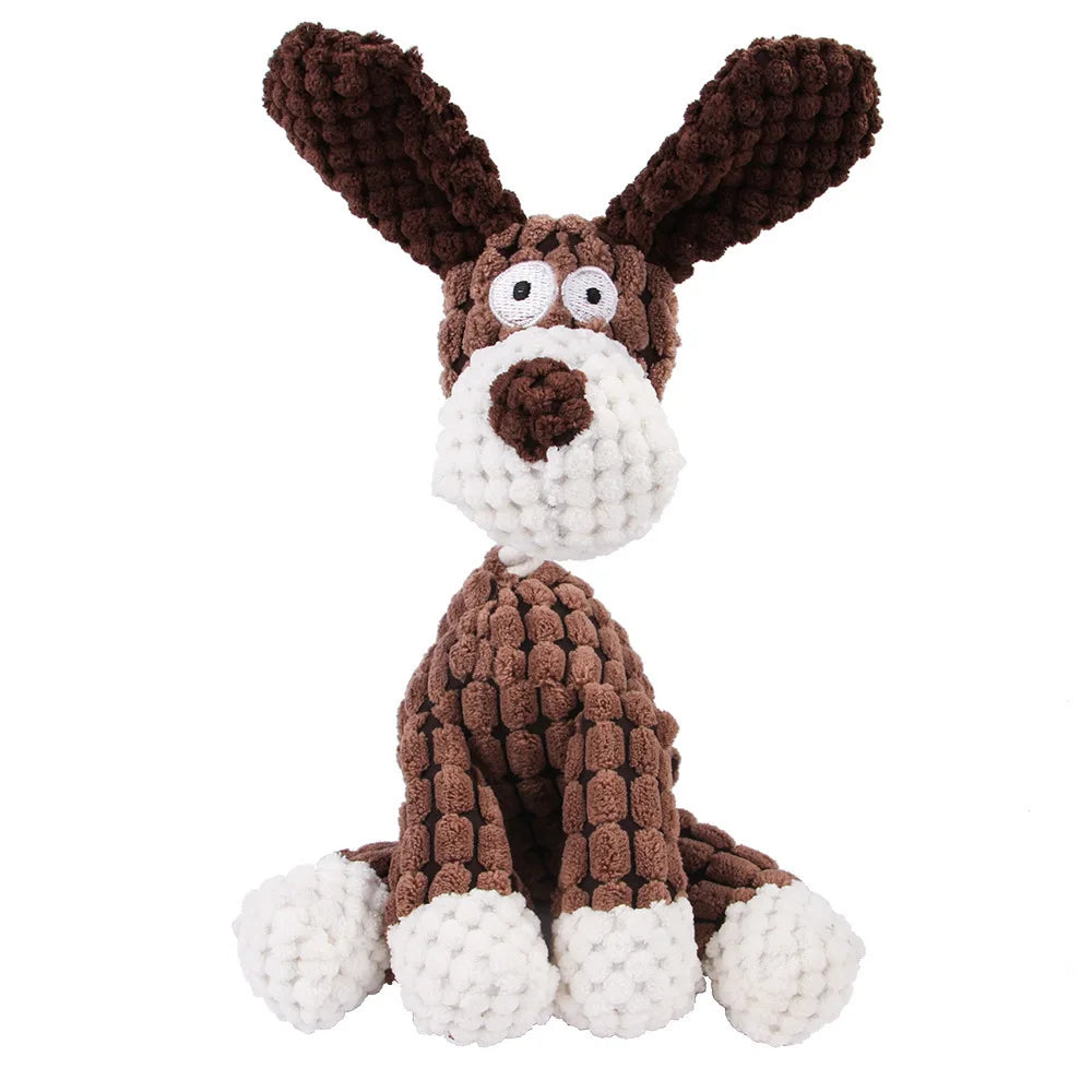 🐷 Crunchy Pals Corduroy Squeaky Dog Toy