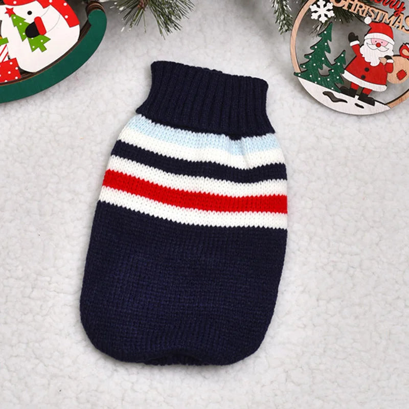 Warm Cartoon Cat Sweater for Cats & Kittens – Winter Knit Pullover