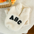 ABC Teddy Fleece Pet Pullover (Warm Half-Zip Sweater for Small Dogs & Cats) 🧸✨