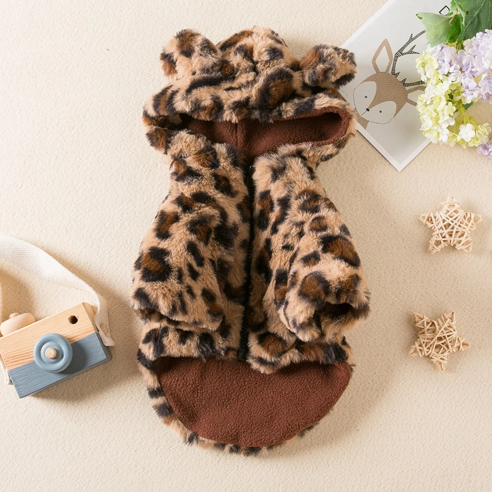 WildWarm Leopard Pet Hoodie