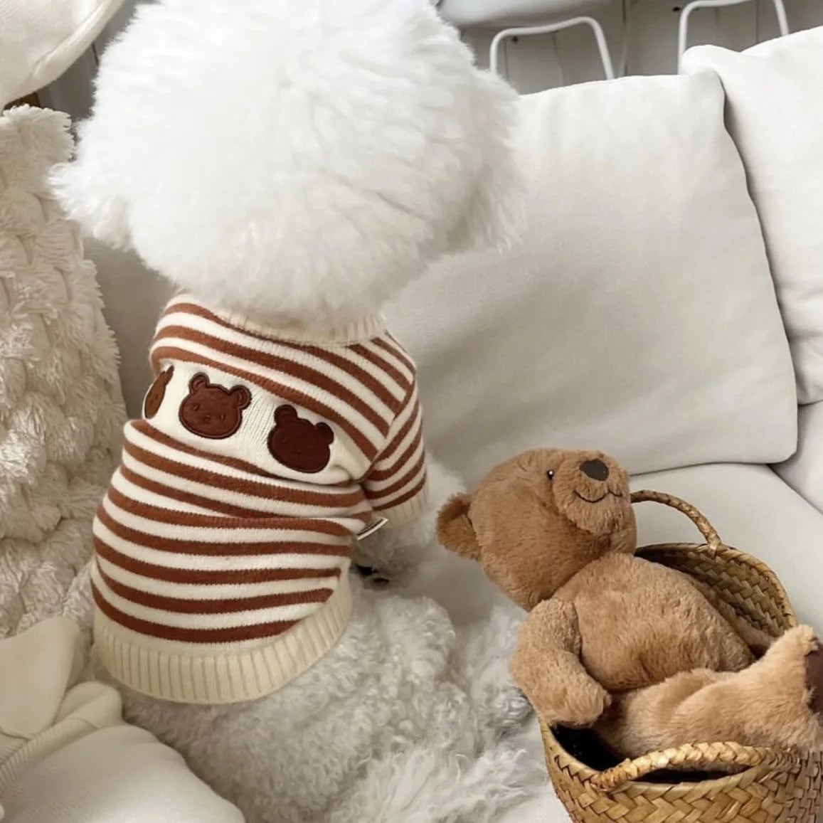 Striped Wool Dog Sweater (Autumn/Winter)