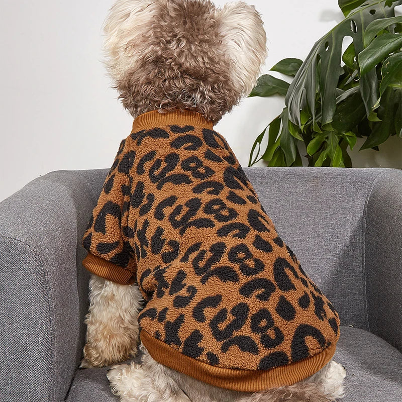 Leopard Cozy Dog Pullover