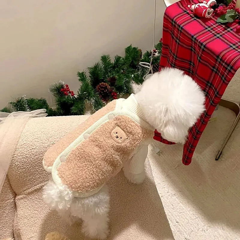 Cute Bear Winter Dog Jacket (XS–XL) 🧸❄️🐶