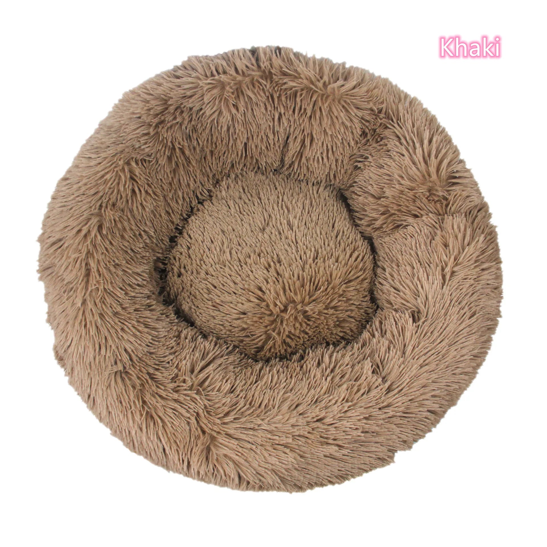 Super Soft Plush Pet Bed – Washable Calming Donut Bed for Cats & Dogs, Cozy Winter Sleeping Nest