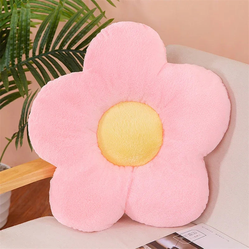 Flower Plush Pet Bed Mat – Soft Washable Cushion for Cats & Small Dogs, Cute Room Decor (30cm)