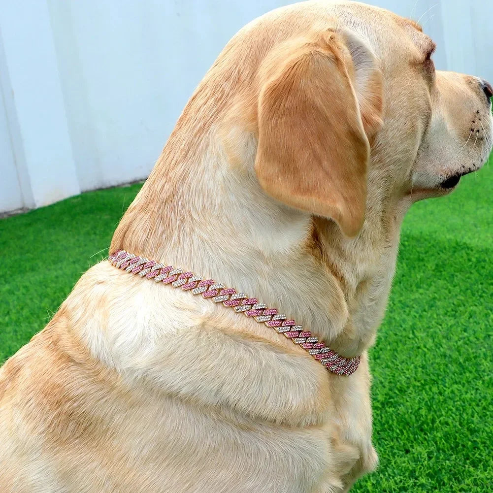 Diamond Cuban Chain Pet Necklace