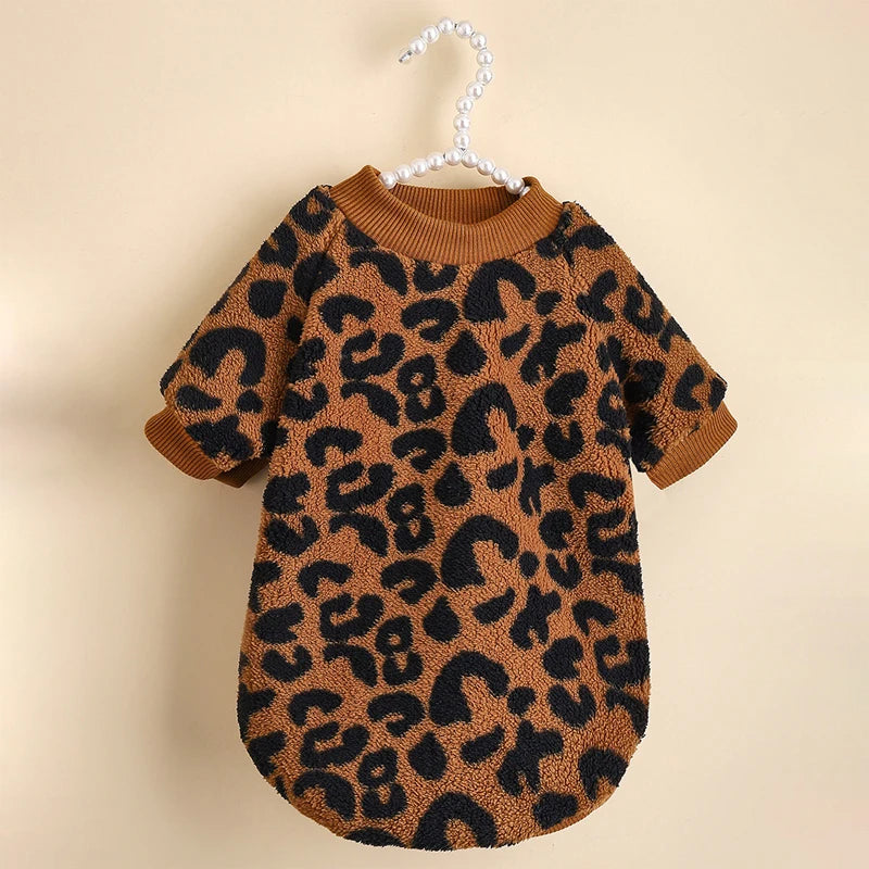 Leopard Cozy Dog Pullover