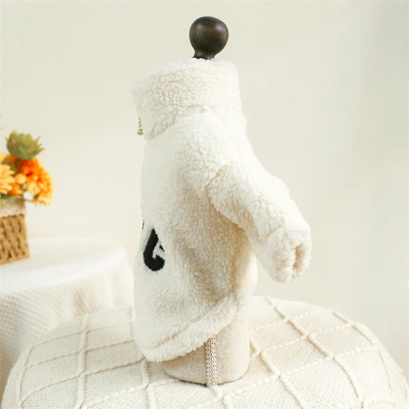 ABC Teddy Fleece Pet Pullover (Warm Half-Zip Sweater for Small Dogs & Cats) 🧸✨