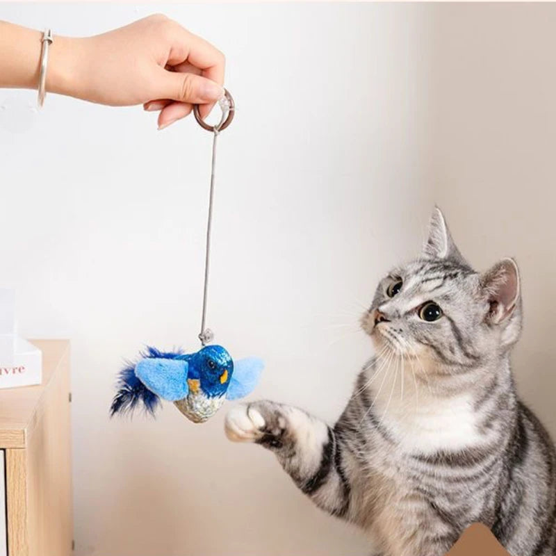 🐦🐛Chirpy Bird Interactive Cat Toy