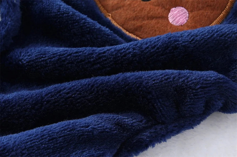 Cozy Bear Stripe Pet Jumpsuit