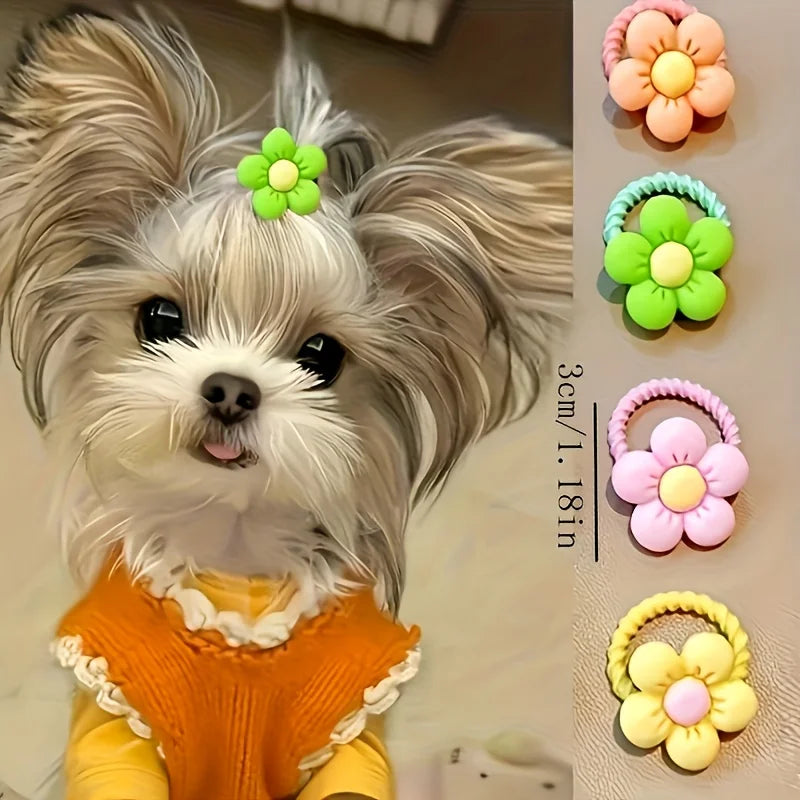 Cute Pet Hair Accessories Mix (Random Styles)