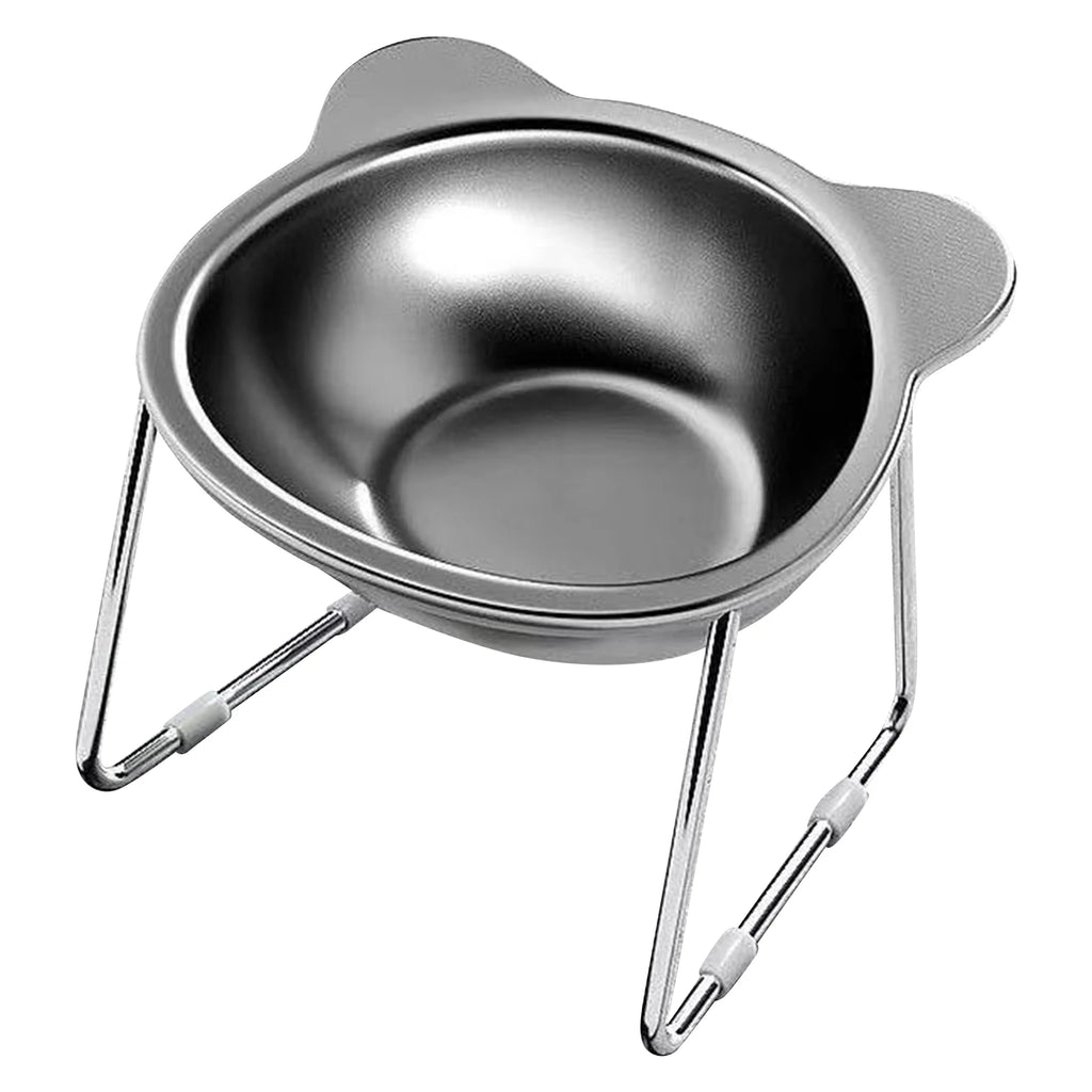 Elevated Stainless Steel Pet Bowl with Stand