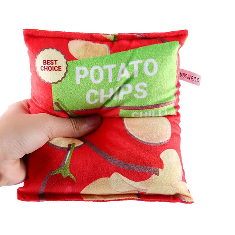 🍟Crunchy Chips Plush Dog Toy