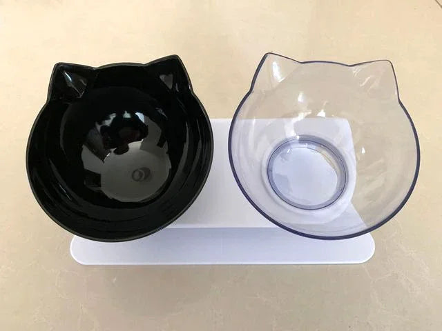 Detachable Food & Water Bowl Set for Cats & Small Dogs