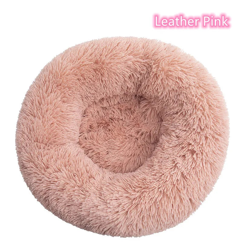 Super Soft Plush Pet Bed – Washable Calming Donut Bed for Cats & Dogs, Cozy Winter Sleeping Nest
