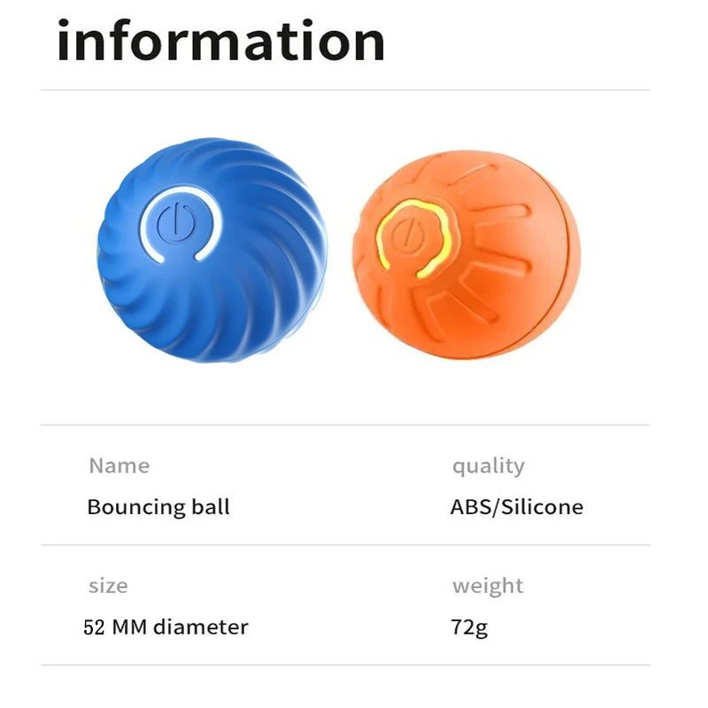 Smart Jump Ball Interactive Pet Toy (USB-C Rechargeable)