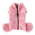 Winter Warm Fleece Dog & Cat Jumpsuit (Zipper + D-Ring)