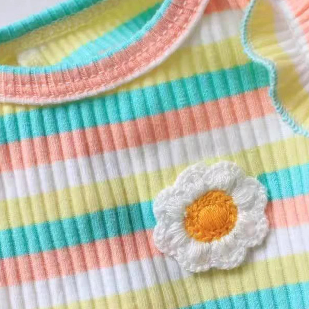 Rainbow Flower Summer Pet Dress Vest (Small Dogs & Cats) 🌈🌼