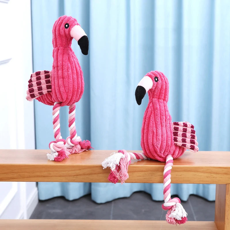 Flamingo Plush Squeaky Toy