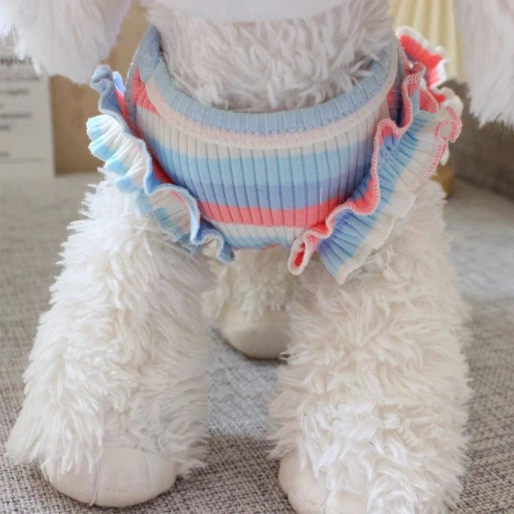 Rainbow Flower Summer Pet Dress Vest (Small Dogs & Cats) 🌈🌼